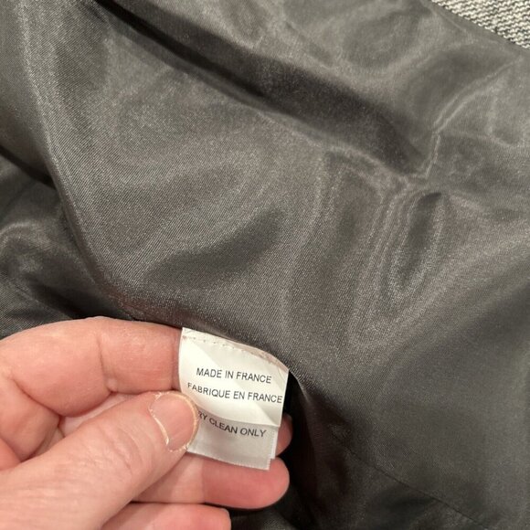 Lynn Adler Gray Tweed Zip Front Jacket Blazer Career Office Coat - Picture 7 of 9